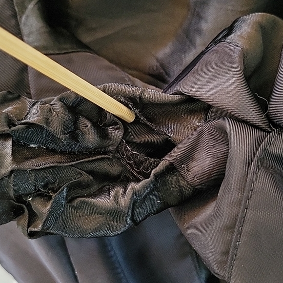 INC International Concepts Black Rain Jacket Long Sleeve Buttons size S - Picture 16 of 16